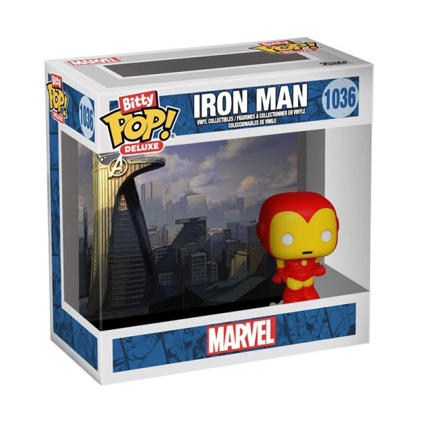 Torre degli Avengers di Iron Man Marvel Bitty Pop Deluxe
