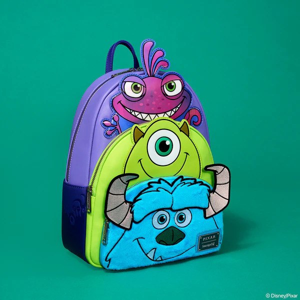 ZAINO MONSTERS & CO. A TRIPLA TASCHE - DISNEY-PIXAR LOUNGEFLY