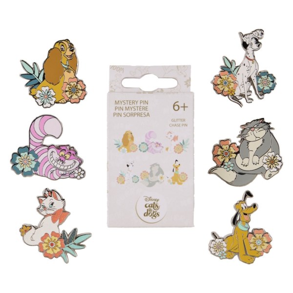Spilla Mystery Box floreale con cani e gatti - DISNEY LOUNGEFLY