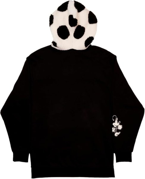 Felpa con cappuccio in sherpa Minnie Rocks the Dots - DISNEY LOUNGEFLY