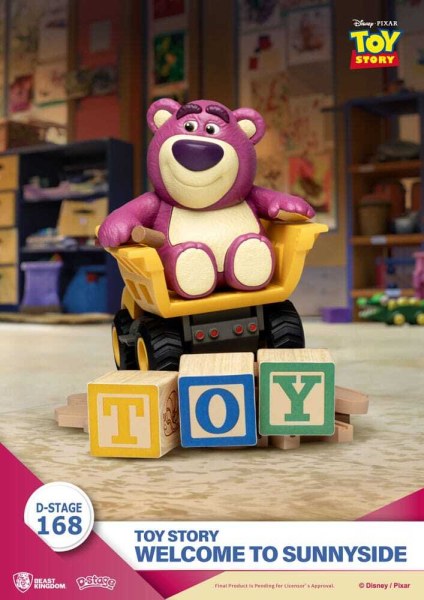 diorama Toy Story PVC D-Stage Benvenuti a Sunnyside 14 cm