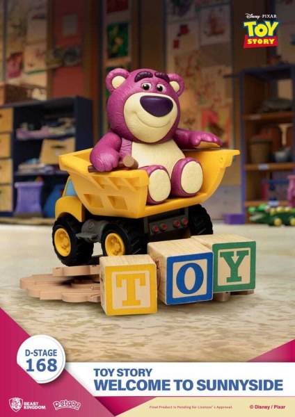 diorama Toy Story PVC D-Stage Benvenuti a Sunnyside 14 cm