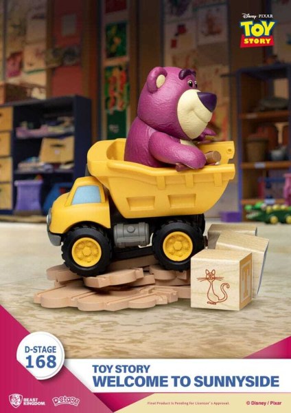 diorama Toy Story PVC D-Stage Benvenuti a Sunnyside 14 cm