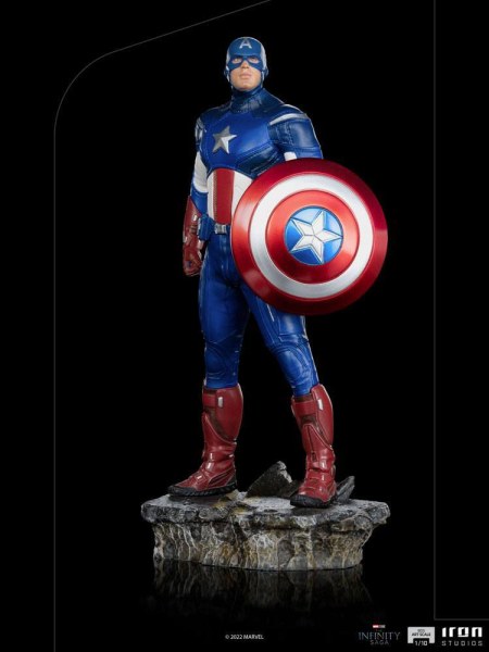 Statuetta Infinity Saga BDS Art Scale 1/10 Capitano America Battle of NY 23 cm