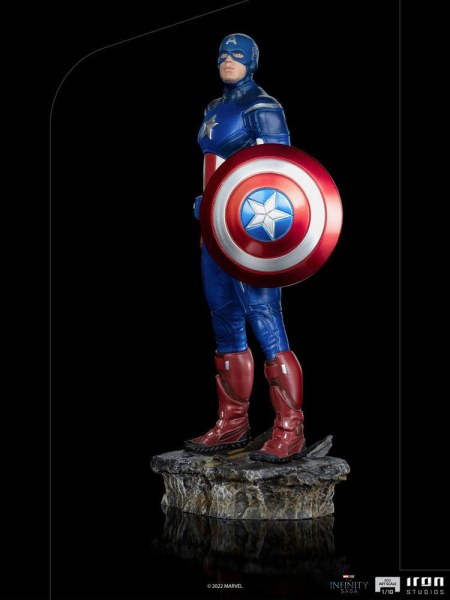 Statuetta Infinity Saga BDS Art Scale 1/10 Capitano America Battle of NY 23 cm