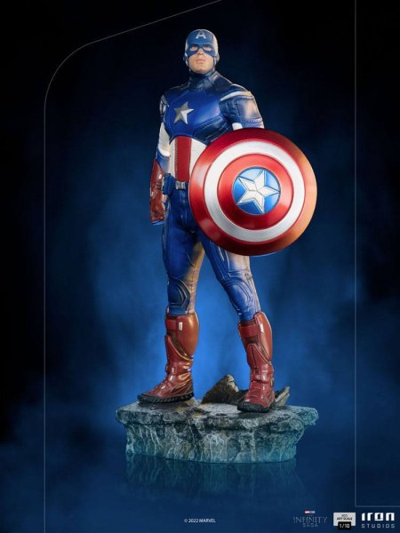 Statuetta Infinity Saga BDS Art Scale 1/10 Capitano America Battle of NY 23 cm