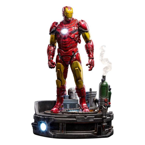 Statuetta Marvel 1/10 Deluxe Art Scale Iron Man Unleashed 23 cm - Confezione danneggiata