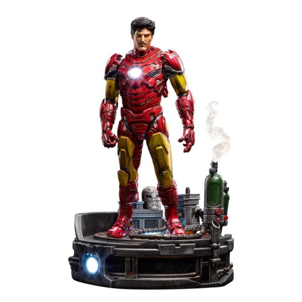 Statuetta Marvel 1/10 Deluxe Art Scale Iron Man Unleashed 23 cm - Confezione danneggiata