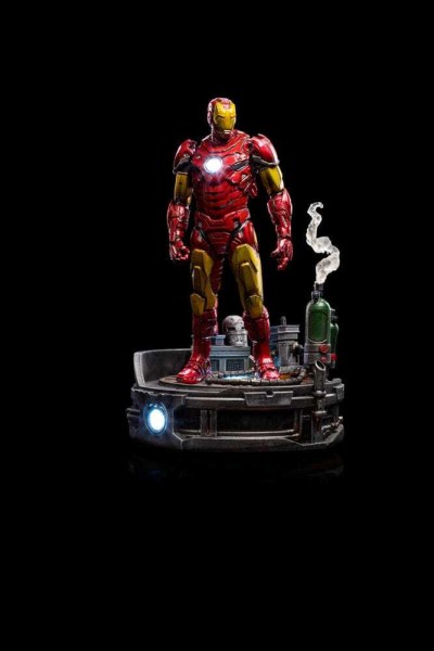 Statuetta Marvel 1/10 Deluxe Art Scale Iron Man Unleashed 23 cm - Confezione danneggiata