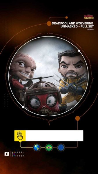 Deadpool e Wolverine statuetta Mini Co. PVC Deadpool e Wolverine set Unmasked 14 cm