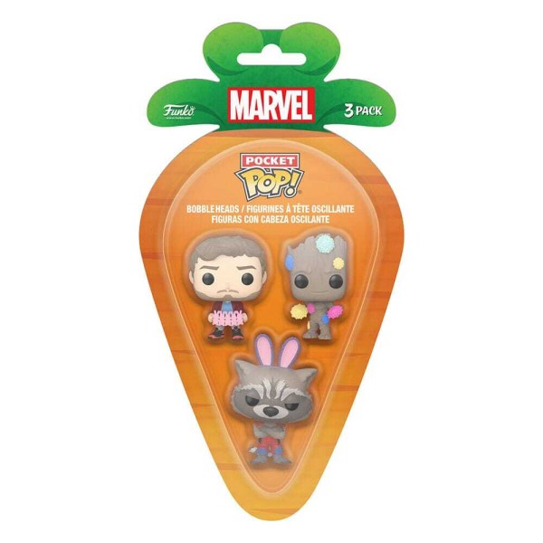 Confezione da 3 figurine Pocket POP Marvel ! Vinile GOTG 4 cm