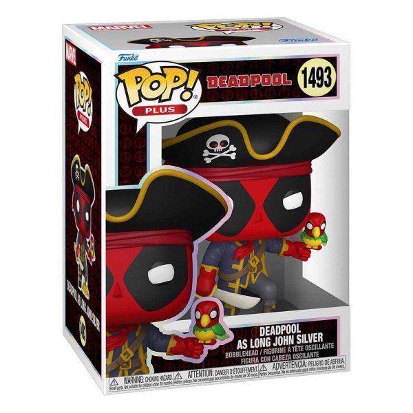 Marvel POP! 1493 Plus Figurina in vinile Deadpool come Long John Silver 9 cm