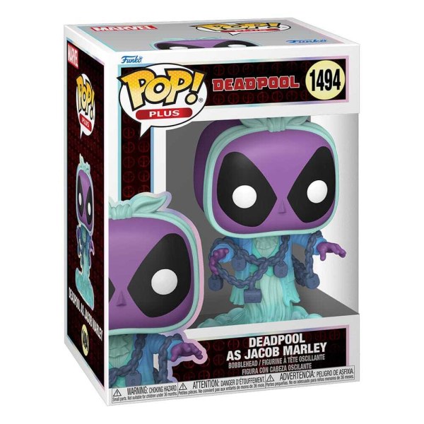 Marvel POP! 1494 Plus Figurina in vinile Deadpool nei panni di Jacob Marley 9 cm