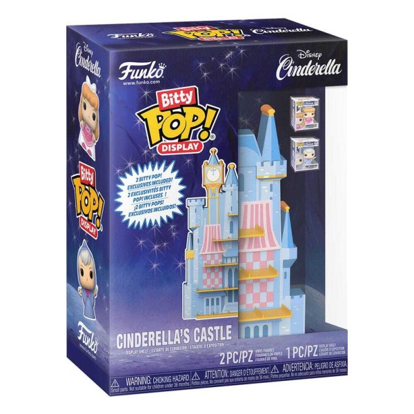 Disney Bitty POP! Espositore con 2 personaggi in vinile del Castello di Cenerentola