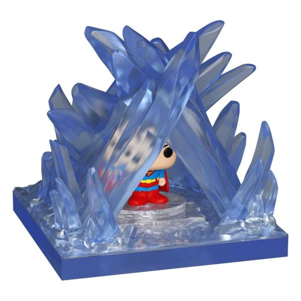 DC Comics Bitty POP! Towns - Figura in vinile di Superman e la Fortezza della Solitudine