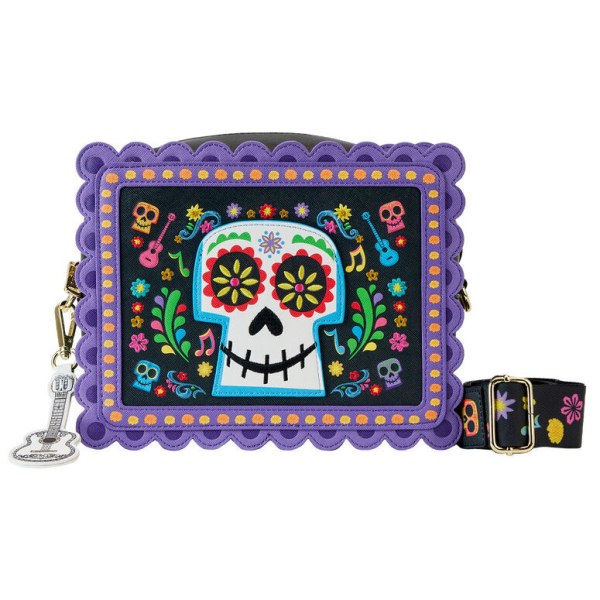 Borsa a tracolla Loungefly Disney Coco Miguel Calavera Floral sac bandoulière