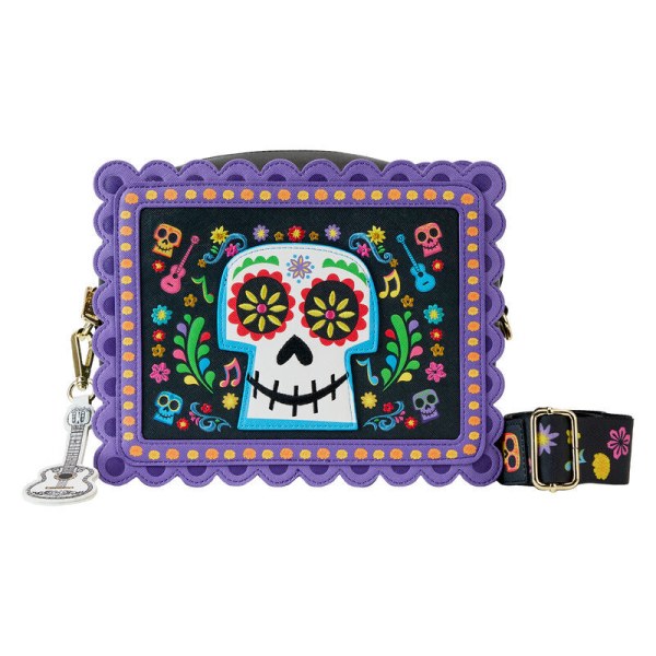 Borsa a tracolla Loungefly Disney Coco Miguel Calavera Floral sac bandoulière