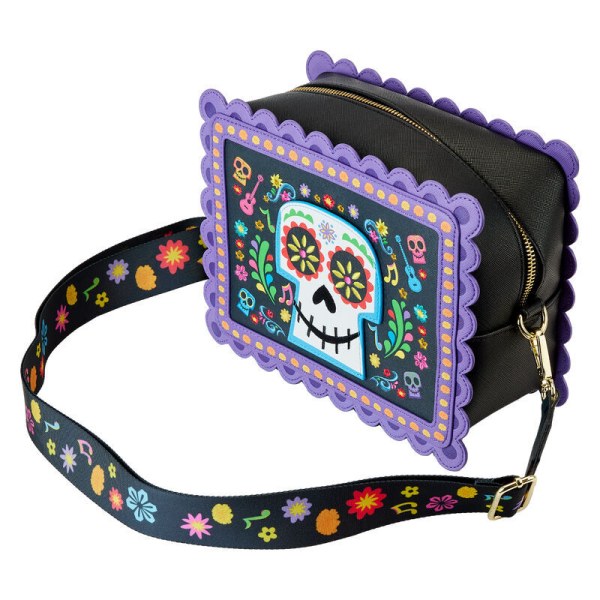 Borsa a tracolla Loungefly Disney Coco Miguel Calavera Floral sac bandoulière
