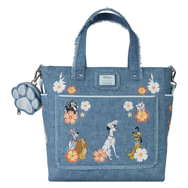 ZAINO CONVERTIBILE E BORSA TOTE CON SACCHETTO PORTAMONETE CANI E GATTI - DISNEY LOUNGEFLY