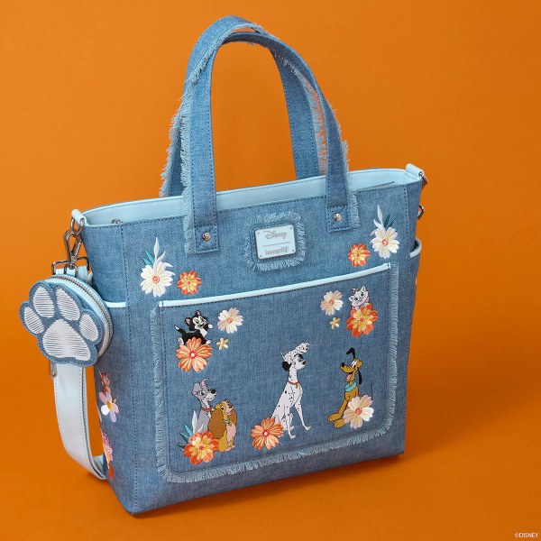 ZAINO CONVERTIBILE E BORSA TOTE CON SACCHETTO PORTAMONETE CANI E GATTI - DISNEY LOUNGEFLY