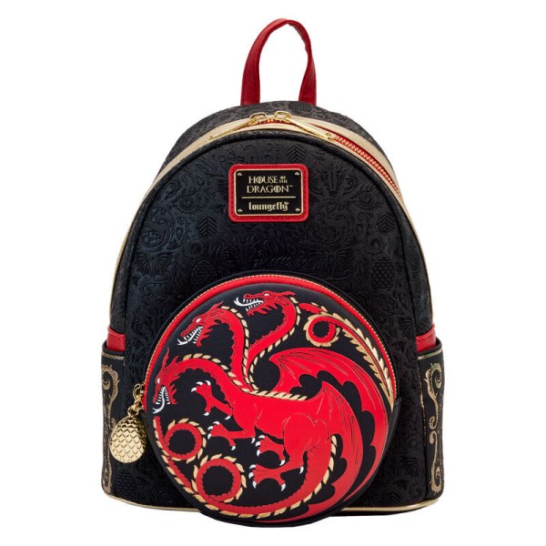 Zaino Loungefly Game of Thrones House of the Dragon Targaryen da 26 cm