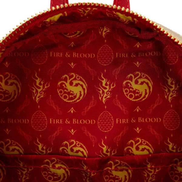 Zaino Loungefly Game of Thrones House of the Dragon Targaryen da 26 cm