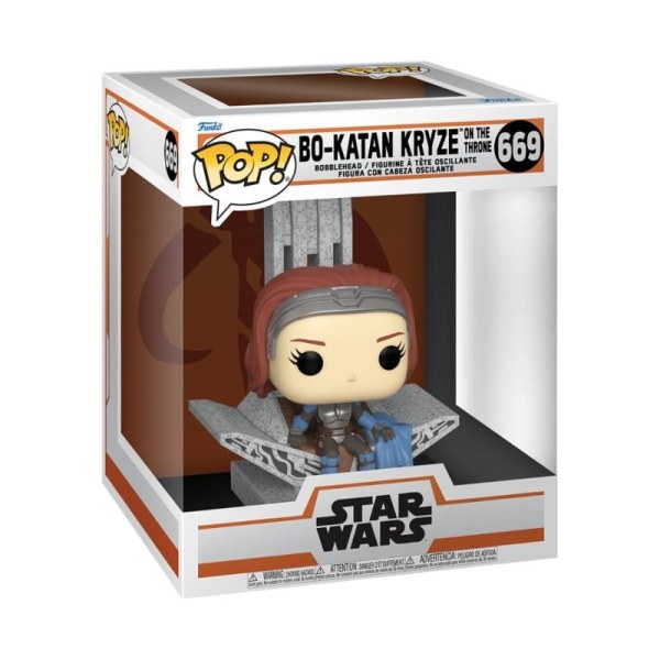 Star Wars Mandalorian Pop! 669 Deluxe S9 Trono di Bo Katan