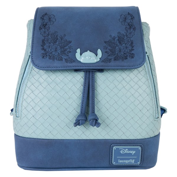 Mini zaino con coulisse e ricamo floreale Stitch - DISNEY LOUNGEFLY