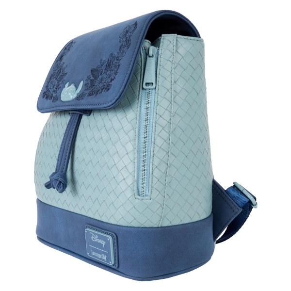 Mini zaino con coulisse e ricamo floreale Stitch - DISNEY LOUNGEFLY