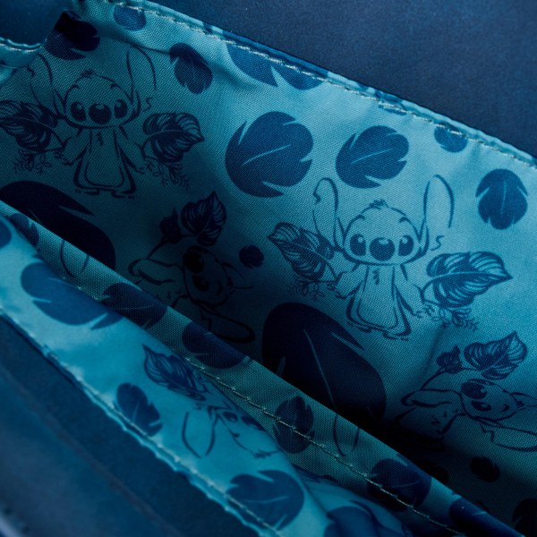 Mini zaino con coulisse e ricamo floreale Stitch - DISNEY LOUNGEFLY