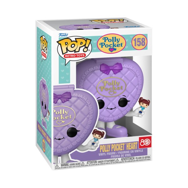 Polly Pocket Pop! 158 Cuore Conchiglia Viola