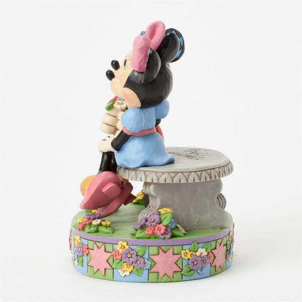 TOPOLINO E MINNIE SULLA PANCHINA DI PRIMAVERA - DISNEY TRADITIONS