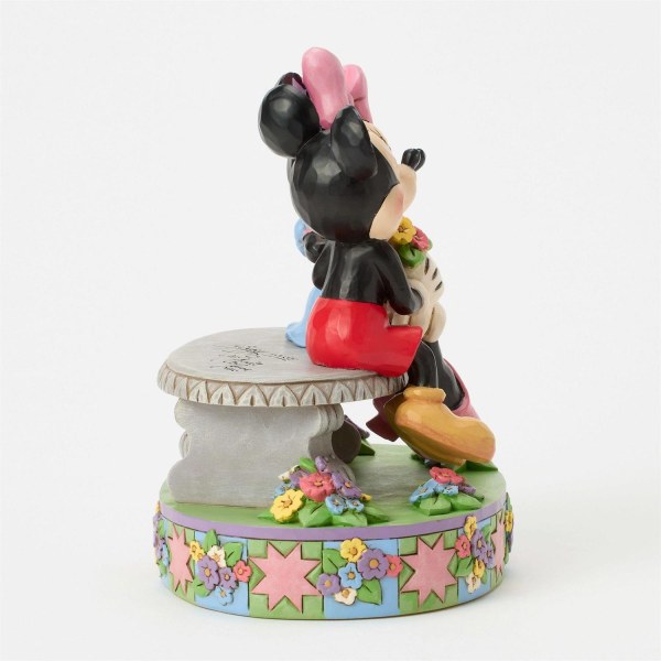 TOPOLINO E MINNIE SULLA PANCHINA DI PRIMAVERA - DISNEY TRADITIONS