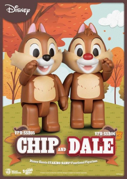 Disney: Classico Cip 'n' Ciop Syaking Bang PVC Figure Cip 'n' Ciop 33 cm