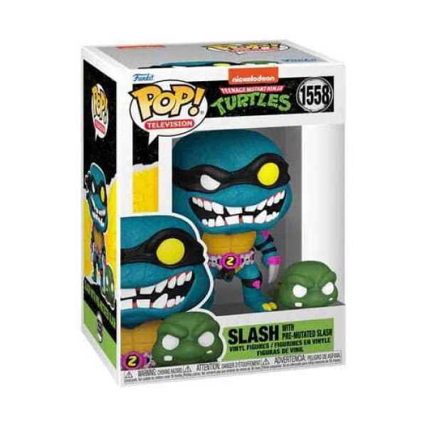 Ninja Turtles Pop! 1558 S4 Slash e la Tartaruga Pre-Mutata Slash