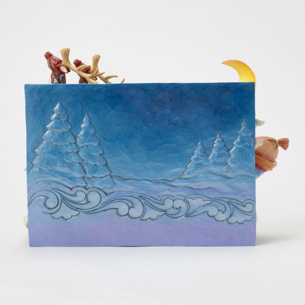 SLITTA DI BABBO NATALE CON RENNE MUSICAL LED - HEARTWOOD CREEK