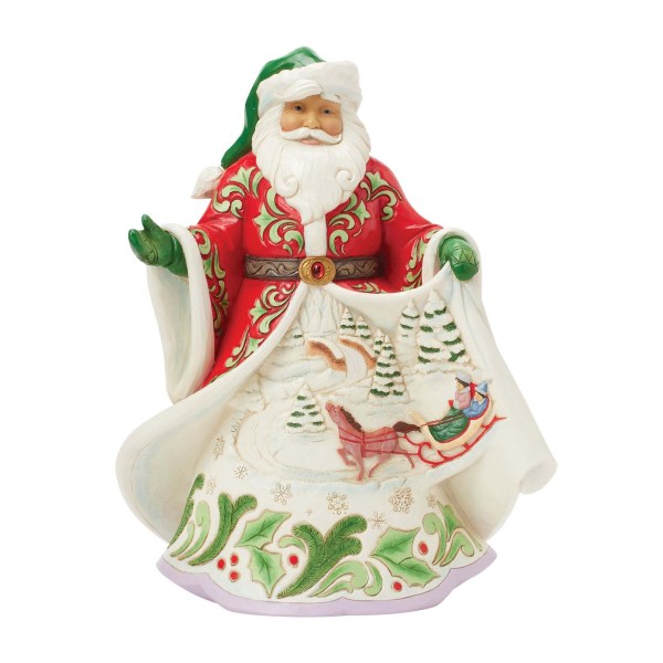 BABBO NATALE CON SCENA INVERNALE - HEARTWOOD CREEK