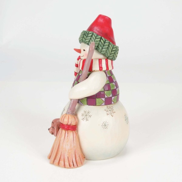PUPAZZO DI NEVE CON CANE CURIOSO - HEARTWOOD CREEK