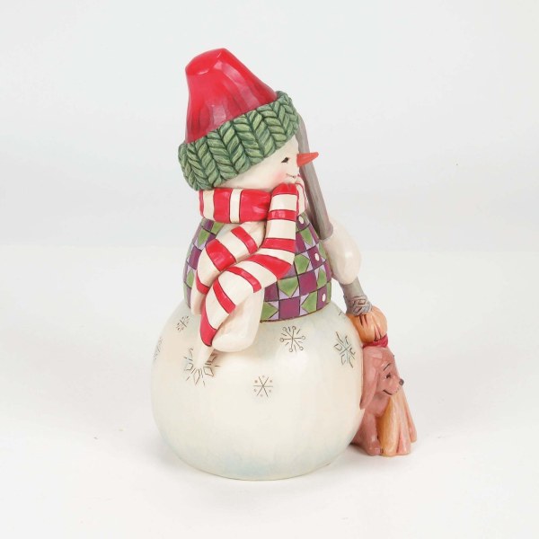 PUPAZZO DI NEVE CON CANE CURIOSO - HEARTWOOD CREEK