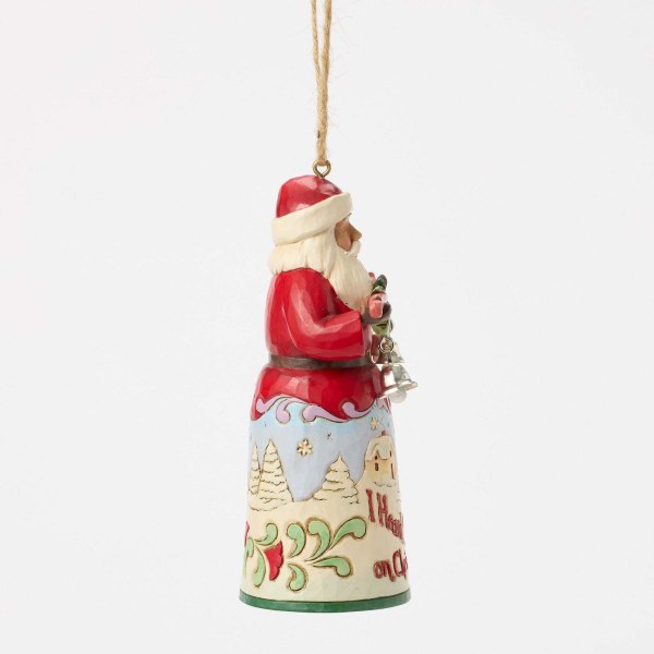 ORNAMENTO BABBO NATALE "HO SENTITO DELLA CAMPANA" - HEARTWOOD CREEK