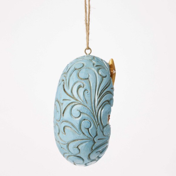 DECORO SACRA FAMIGLIA BLU E ORO - HEARTWOOD CREEK