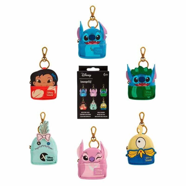 Portachiavi mini zaino misterioso Lilo & Stitch - Disney Loungefly