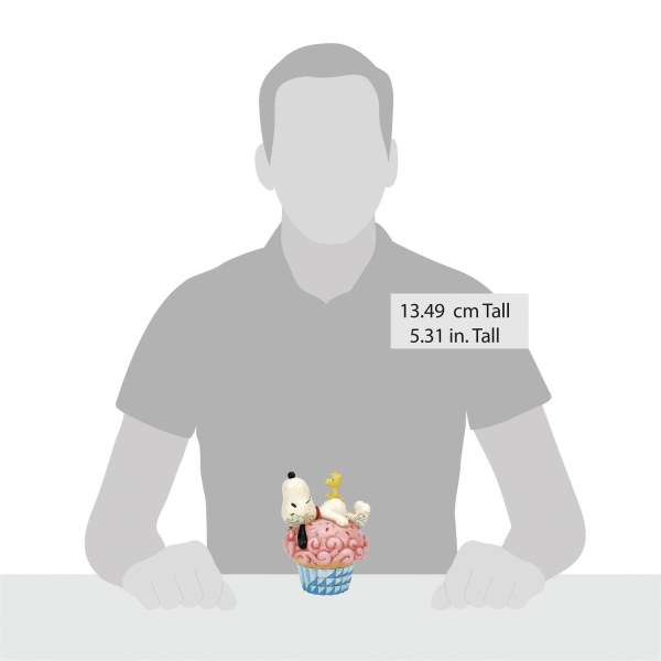Snoopy sdraiato su un cupcake - Peanuts