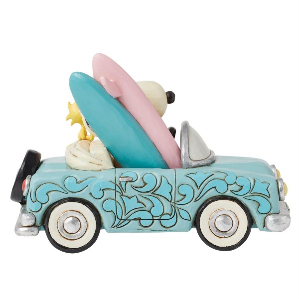 Snoopy e Woodstock in auto surf - Peanuts