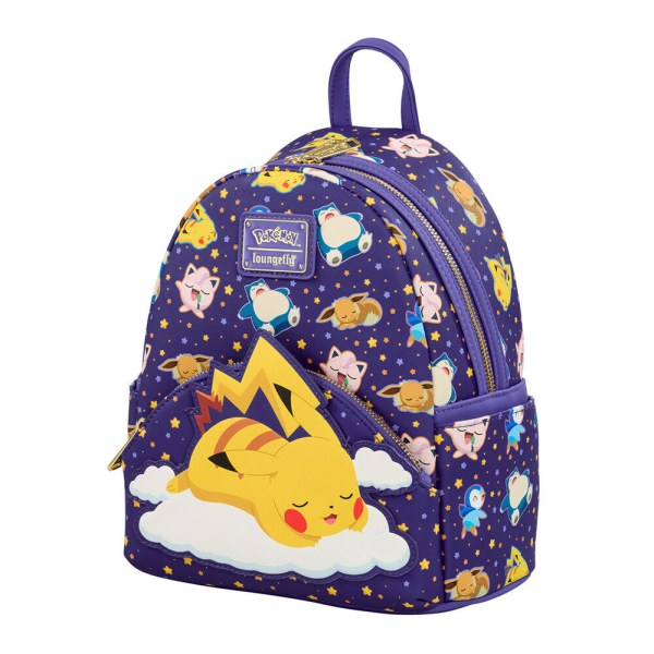 Zaino Loungefly Pokemon Pikachu e amici con stampa 26 cm