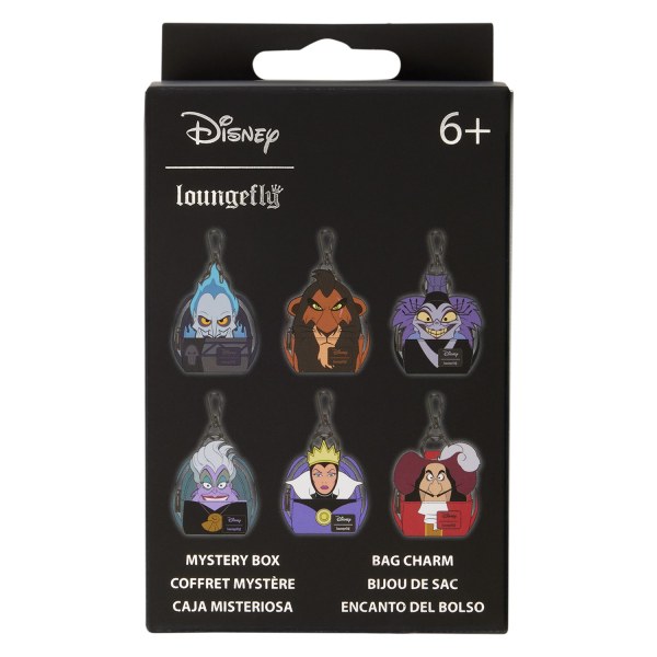Mini portachiavi con zaino misterioso dei cattivi - Disney Loungefly