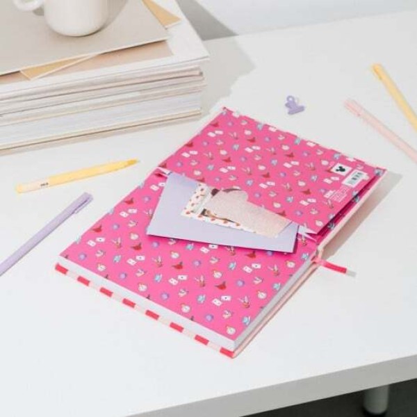 QUADERNO PREMIUM A5 CON COPERTINA IN PELUCHE GATTO DEL CHESHIRE - DISNEY ALICE NEL PAESE DELLE MERAVIGLIE