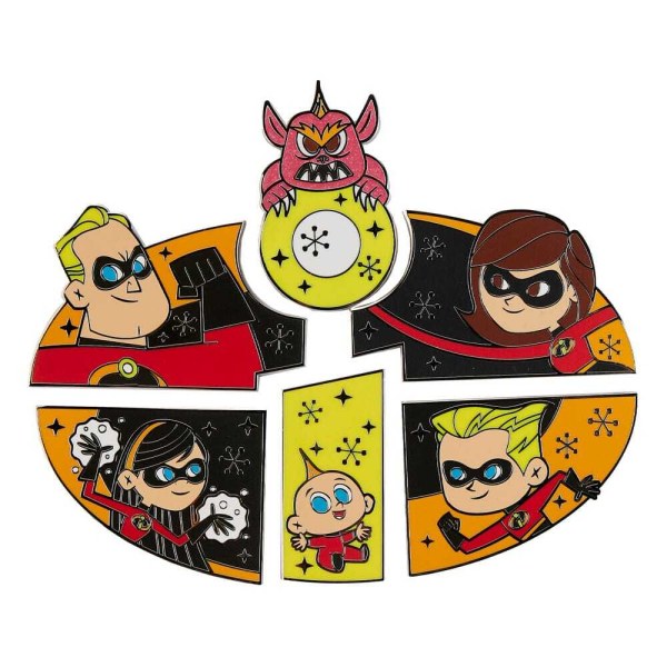 Loungefly Disney Pixar Gli Incredibili Puzzle Mystery Blind Box Spilla smaltata