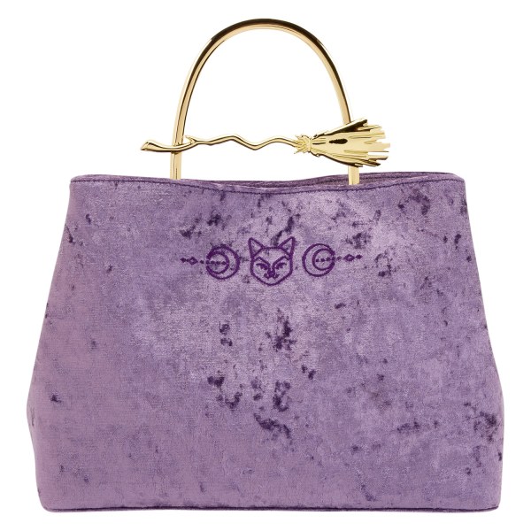 BORSA A MANO IN VELLUTO CON MANICO DI SCOPA - DISNEY LOUNGEFLY HOCUS POCUS
