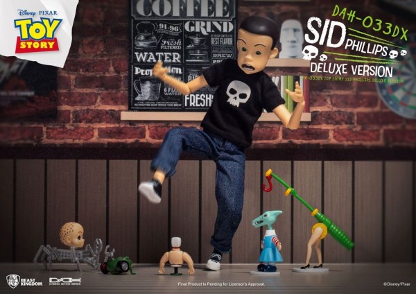 Toy Story personaggio Dynamic Action Heroes Sid Phillips Versione Deluxe 14 cm